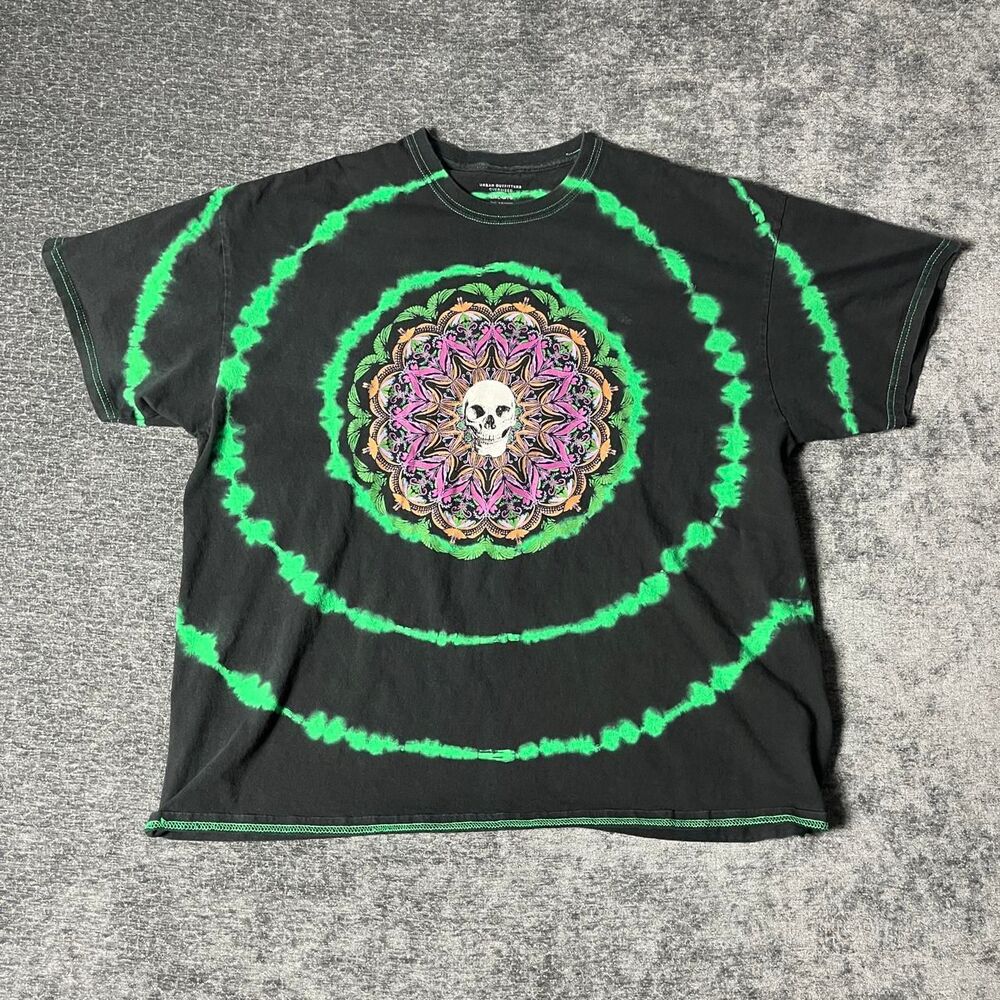 Unbranded Men's Black and Green T-shirt